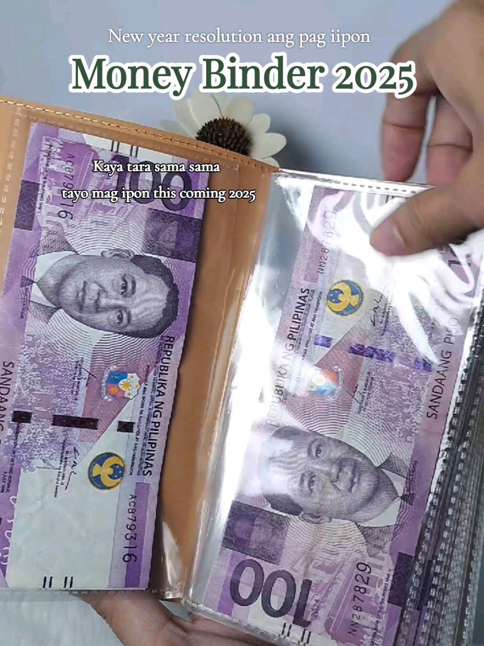 Money Binder for 2025... ipon challenge na naman tayo guys. ✨️💯 #iponchallenge2025 #moneybinder #moneybinderiponchallenge #creatorsearchinsights 