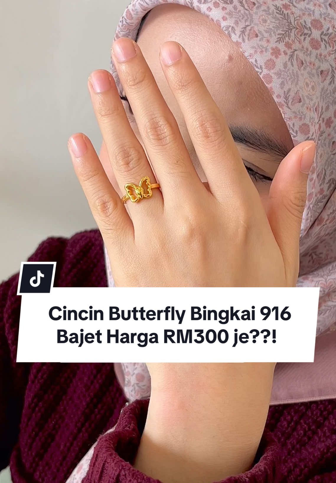 Betul terkejut tengok harga...😳👻 #foryou #trending #cincinbajet916 #emas916 #cincinviral916 #cincin916 #cincinramarama #cincinbutterfly 