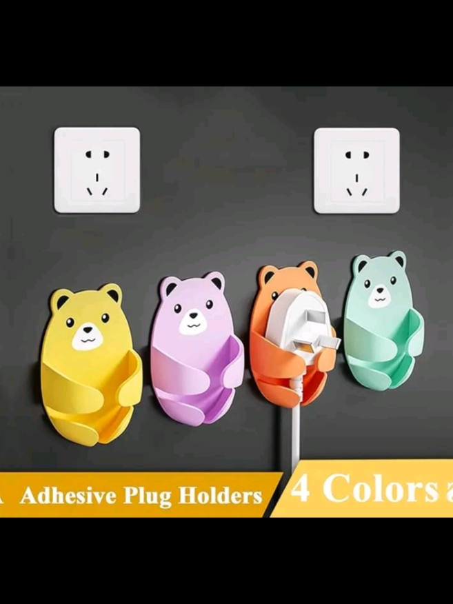 Cute Adhesive Plug Holder – Organize your cables with charm and style! 🐾✨ #AdhesivePlugHolder #CableOrganizer #HomeOrganization #PlugHolder #CuteEssentials #TidySpace #KawaiiDesign #PracticalDecor #AdhesiveHolder #WireManagement #MinimalistLiving #SpaceSaver #HomeImprovement #DailyOrganization #OrganizedLiving