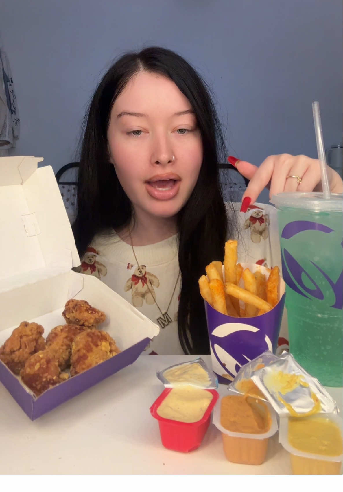 TACO BELL NEW CHICKEN NUGGETS???!!!! #tacobell #tacobellchickennuggets #chickennuggetstacobell #tacobellmukbang #mukbang #tastetest #foodreview #eatwithme #FoodTok @tacobell @Hidden Valley Ranch 