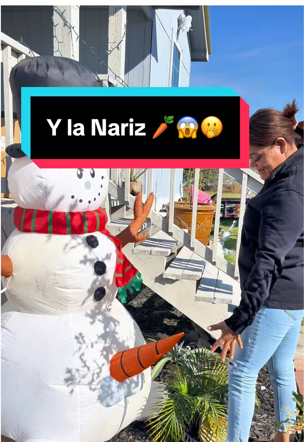 Me salió sin nariz 😱😂🫢🥕⛄️ #navida #navidad #recetas #temu #decoraciones 