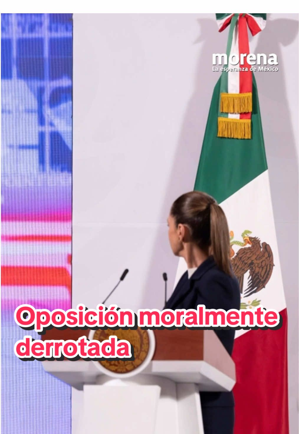 Durante la #MañaneraDelPueblo, la Presidenta @Claudia Sheinbaum Pardo llamó a los adversarios a la tranquilidad, al menos en esta época navideña, y les exhortó a evitar actitudes de machismo y misoginia. Criticó que celebren situaciones que afectan al pueblo por mera frustración, y destacó: “La satisfacción de servir al pueblo es algo hermoso”.