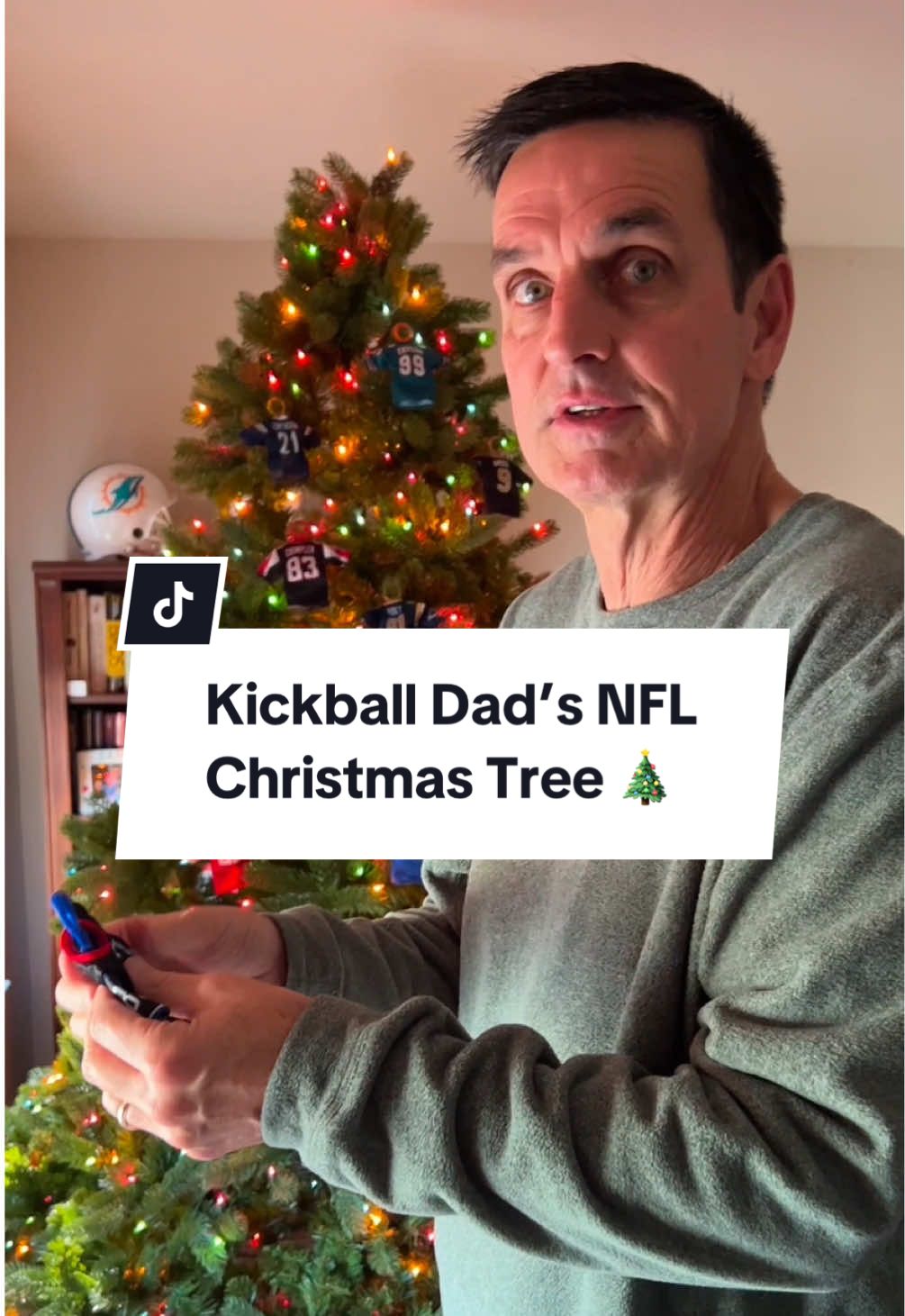 Kickball Dad’s NFL Christmas tree 🎄🏈 #dad #nfl #football 