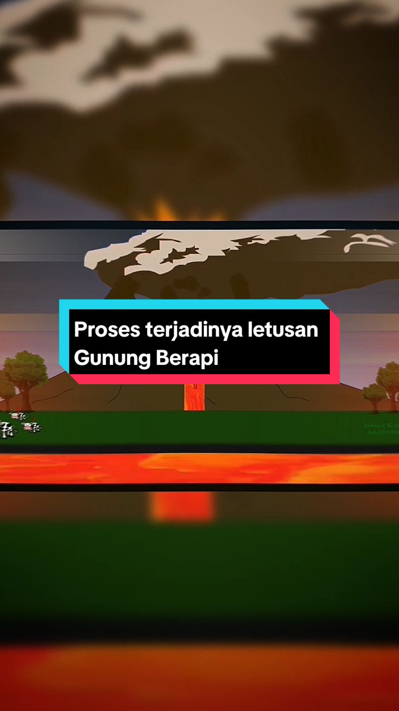 Proses letusan Gunung Berapi 😉👍 . . Proses terjadinya letusan gunung api melibatkan beberapa tahapan geologi yang kompleks. Berikut adalah penjelasan singkat: Tahapan Awal 1. *Pembentukan Magma*: Magma terbentuk dari pelelehan batuan mantel atau kerak bumi. 2. *Pengumpulan Magma*: Magma mengumpul di kamar magma (magma chamber) di bawah permukaan bumi. 3. *Peningkatan Tekanan*: Tekanan magma meningkat karena penambahan volume atau peningkatan suhu. Tahapan Letusan 1. *Pecahnya Batuan*: Tekanan magma yang tinggi menyebabkan batuan di atas kamar magma pecah. 2. *Terbentuknya Saluran*: Saluran (vent) terbentuk sebagai jalan keluar magma ke permukaan. 3. *Letusan*: Magma keluar sebagai lava, abu vulkanik, dan gas-gas vulkanik. 4. *Pembentukan Kawah*: Kawah terbentuk setelah letusan besar. Faktor Pemicu Letusan 1. *Pergerakan Lempeng Tektonik*: Pergerakan lempeng tektonik dapat meningkatkan tekanan magma. 2. *Peningkatan Suhu*: Peningkatan suhu magma dapat mempercepat proses letusan. 3. *Kandungan Gas*: Kandungan gas vulkanik seperti karbon dioksida dan sulfur dioksida dapat meningkatkan tekanan. Jenis Letusan 1. *Letusan Eksplosif*: Letusan kuat dengan banyak abu vulkanik dan gas. 2. *Letusan Efusif*: Letusan lemah dengan lava yang keluar secara perlahan. 3. *Letusan Freatik*: Letusan yang disebabkan oleh interaksi magma dengan air. Dampak Letusan 1. *Kerusakan Lingkungan*: Abu vulkanik dan gas-gas berbahaya. 2. *Bencana Alam*: Lahar, longsor, dan tsunami. 3. *Dampak Kesehatan*: Gangguan pernapasan dan penyakit lainnya. 4. *Dampak Ekonomi*: Kerusakan infrastruktur dan kehilangan properti. Sumber: 1. Badan Geologi Kementerian Energi dan Sumber Daya Mineral. 2. Universitas Gadjah Mada. 3. National Geographic. #geography #gunung #fyp #ipa #belajaronline #gunungapi #gunungberapi 