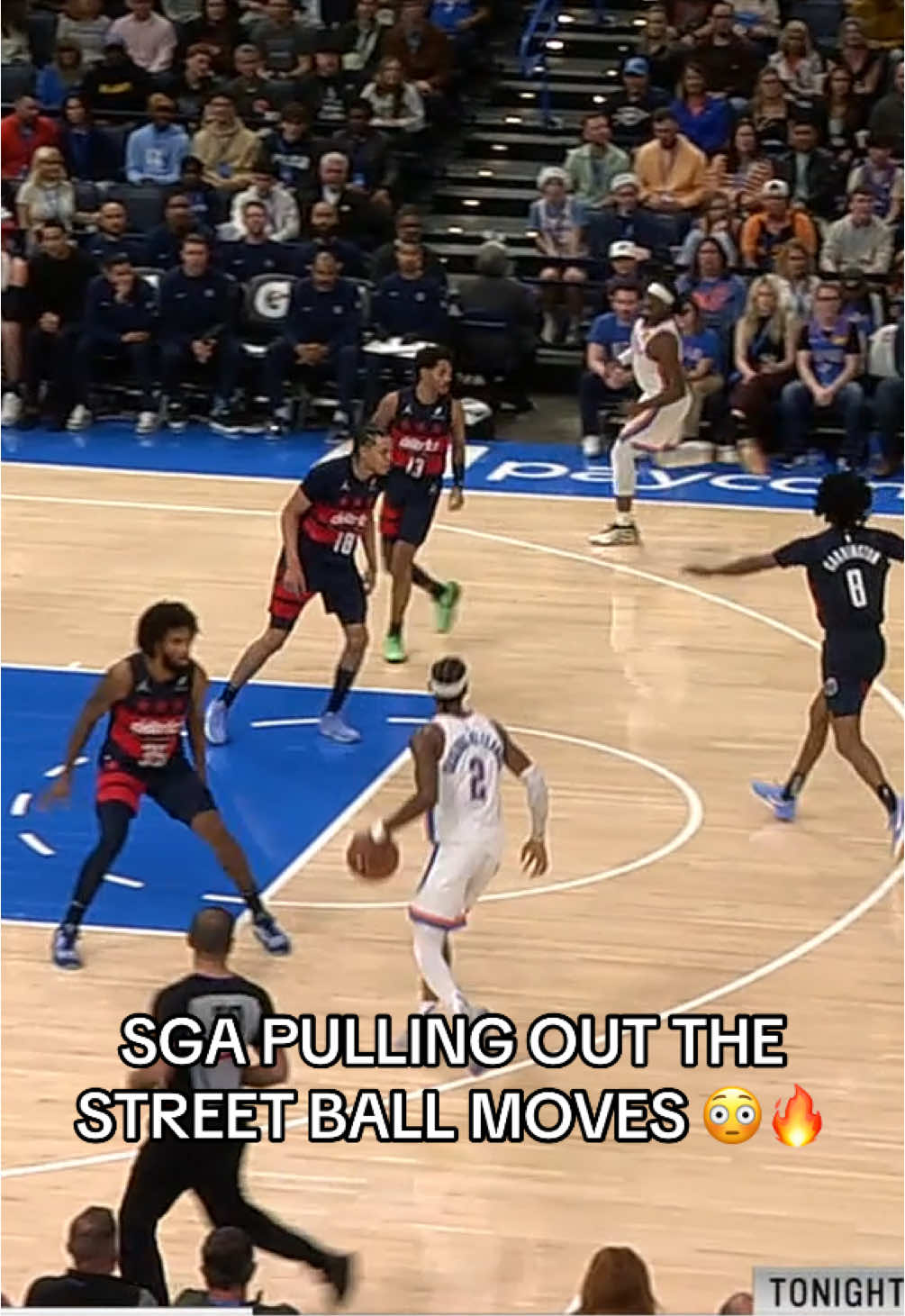 SGA is having some fun out there 😅🔥 #NBA #sga #hoops #thunder #shaigilgeousalexander 