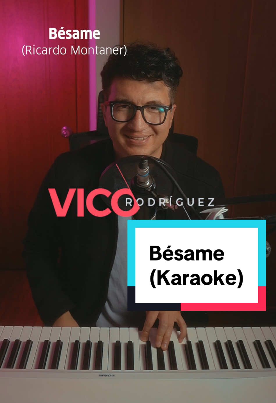 Te acompaño en esta canción para que tu la cantes  #ricardomontaner #besamericardomontaner #besame  #vicorodriguez #vozypiano #pianoyvoz #piano #karaoketiktok #cantaconmigo 