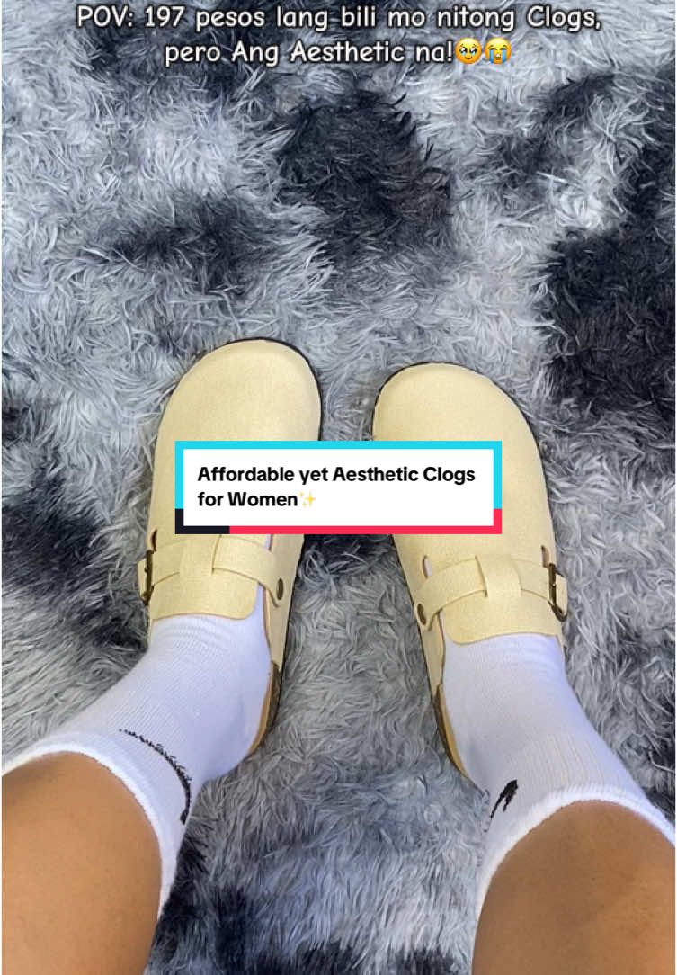 Aesthetic Clogs for Women, 197 pesos nalang! Ang Aesthetic 🥹😭 #clogs #clogsforwomen #womensclogs #clogshoes #affordableclogs #koreanclogs #aestheticclogs 