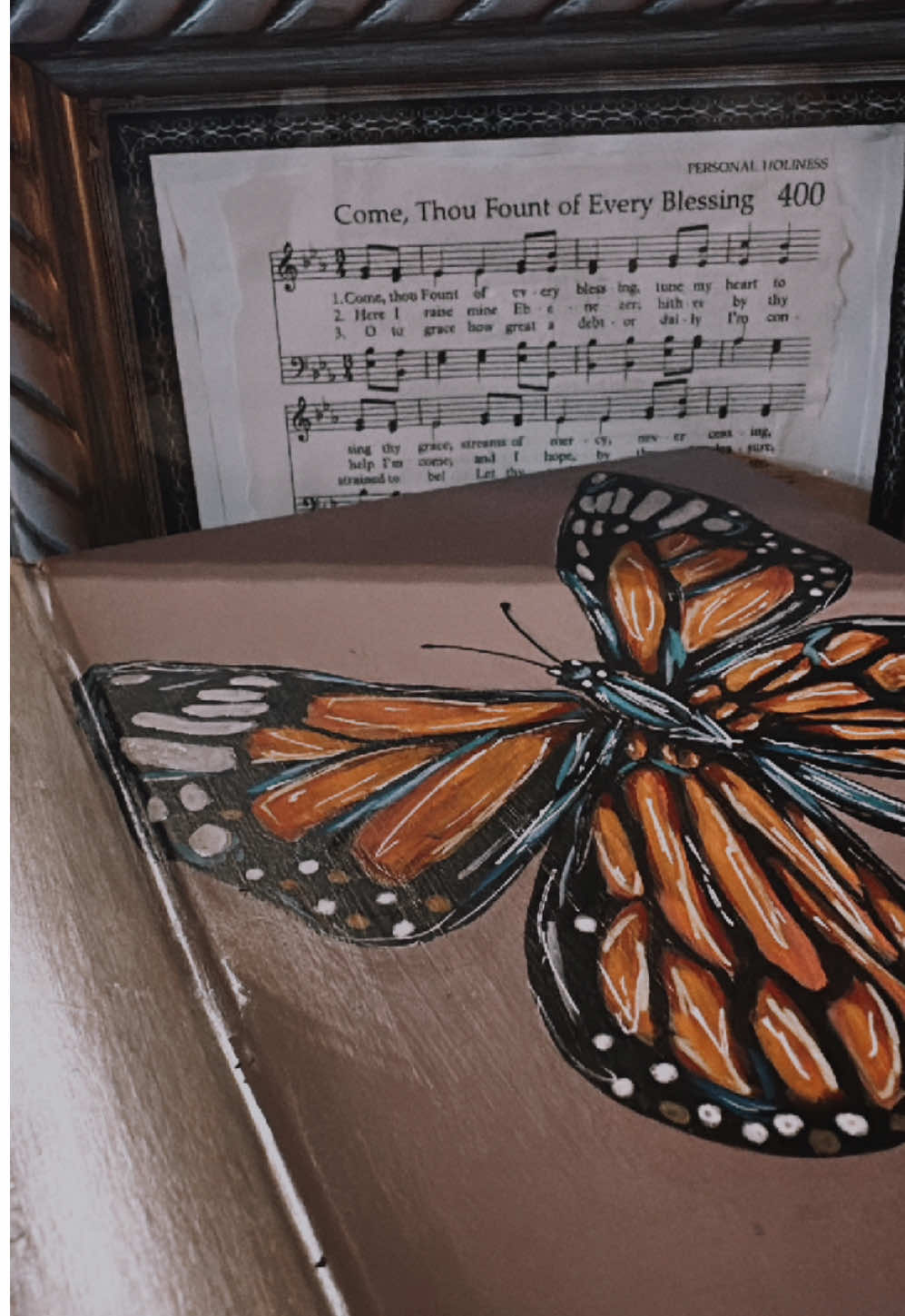 Butterflies 🦋 #paintedbible #customart #SmallBusiness #artistsoftiktok #art 