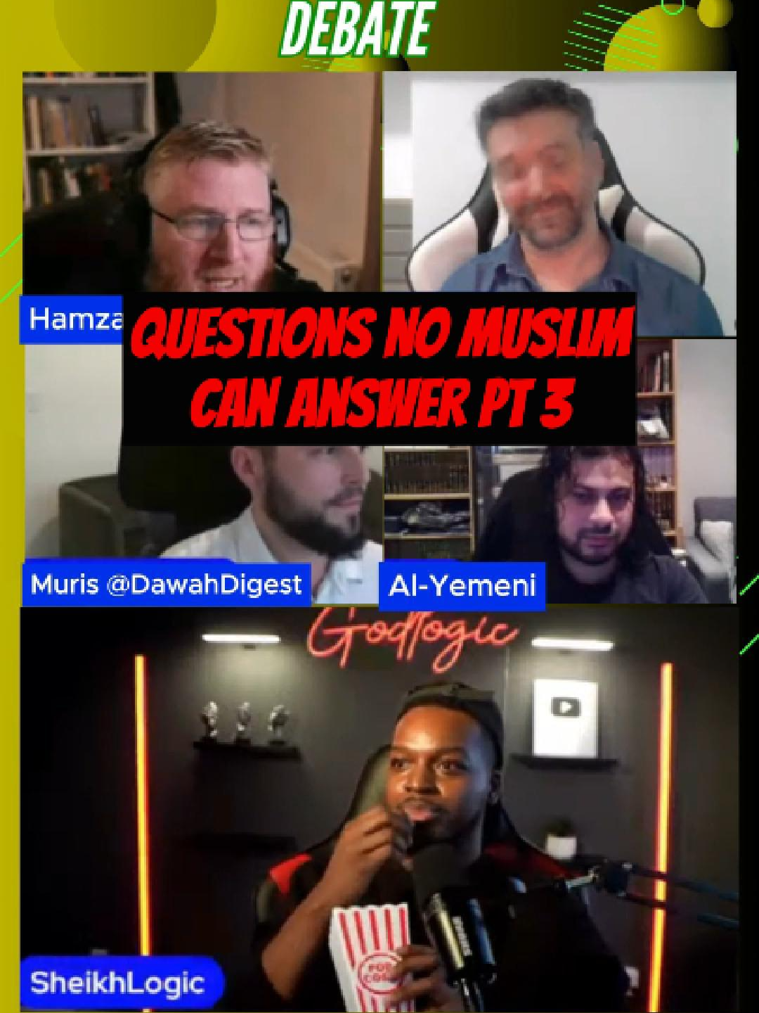 Godlogic Vs 4 Muslims Epic Debate Part 3 #godlogic #apologetics #debate #defendingchristianity #sheikh #muslim #muslimtiktok #quran #bible #islamic_video #muhammad #bibleverse #dawah #fawad #hamzasden #alyemeni #bibletruthchannel #christianity #christianitytiktok #christian #christ #jesus