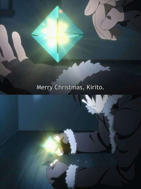 「 Sachi 」Chúc mừng Giáng sinh, Kirito. #swordartonline #kirito #アニメーション #anime #christmas #fyp