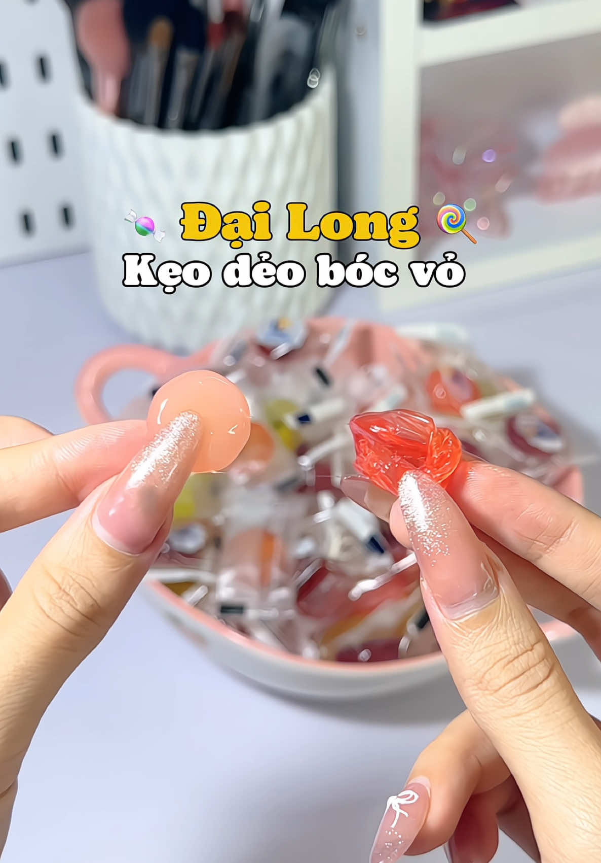 Kẹo dẻo bóc vỏ ăn siu cuốn 😋🍏🍇🍬🍑 #keodeobocvo #kẹo #doanvat #mukbang #review #minnriviu #muataitiktok 