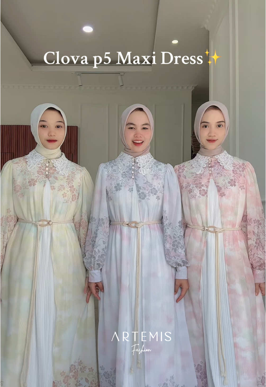 Clova p5 maxi dress 🌸✨ Join live sekarang juga🛒🌸 #gamiscantik #gamiskekinian #gamiskondangan #gamislebaran #lebaran2025 