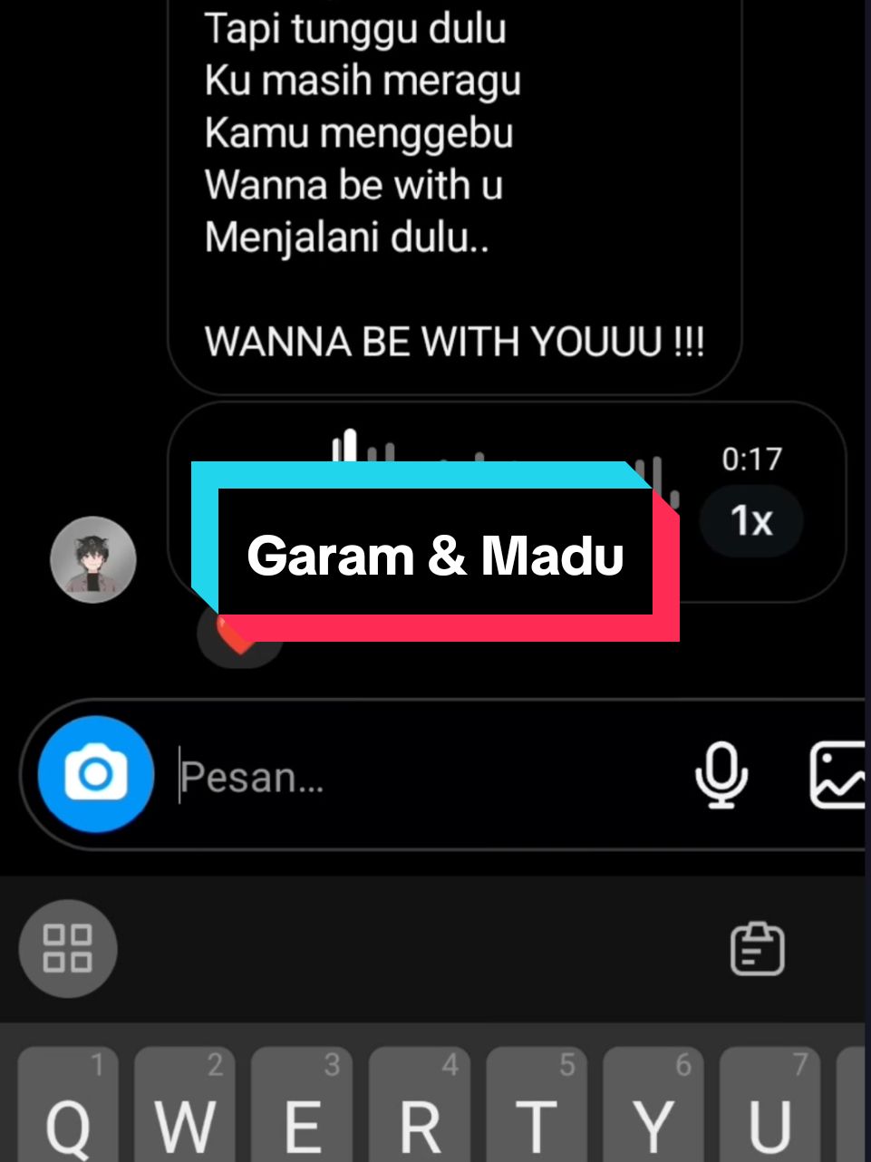 apa cuma gua yang ngerasa ? part lagu ini enak banget 🔥, need u here with me btw 🤧 #garamdanmadu #naykilla #jemsii #cover #lyrics #trend #foryou #fyp #sakitdadaku 