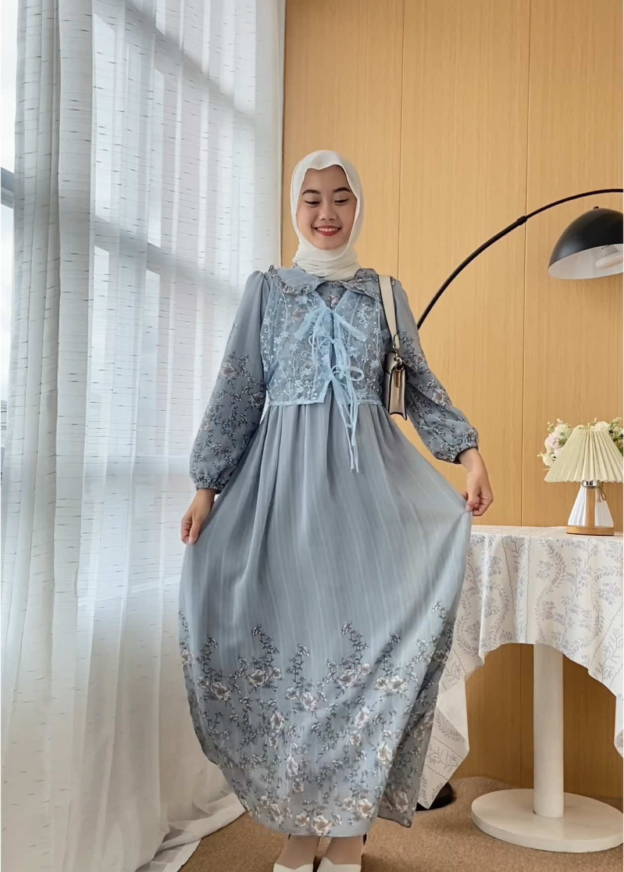 Ilyana dress hari raya🎀✨ Amanin dulu stocknya bestie! #outfitlebaran2025 