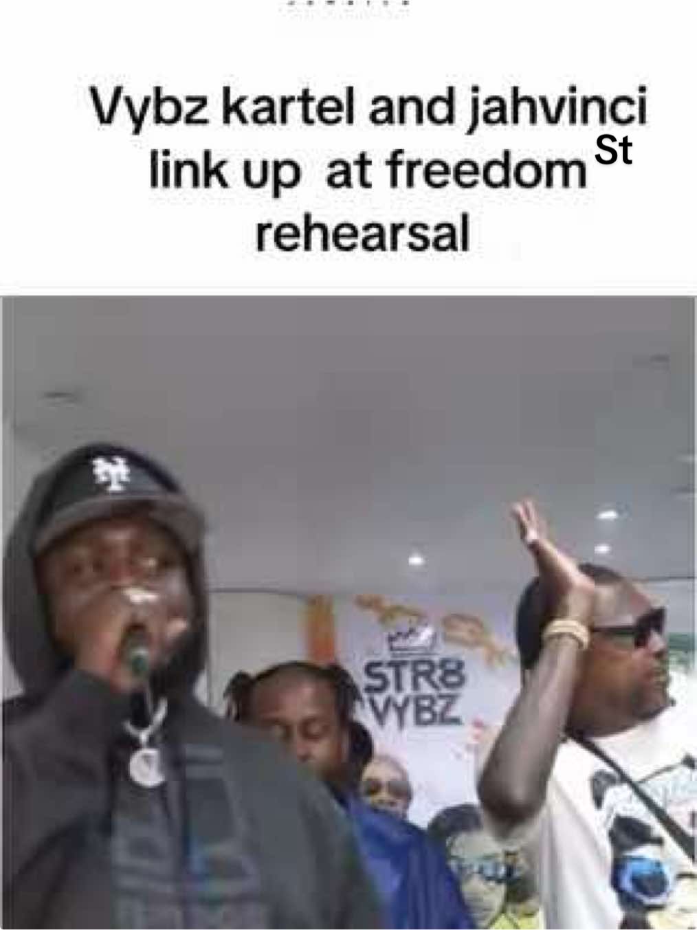 Vybz kartel and jahvinci link up  at freedom street rehearsal 