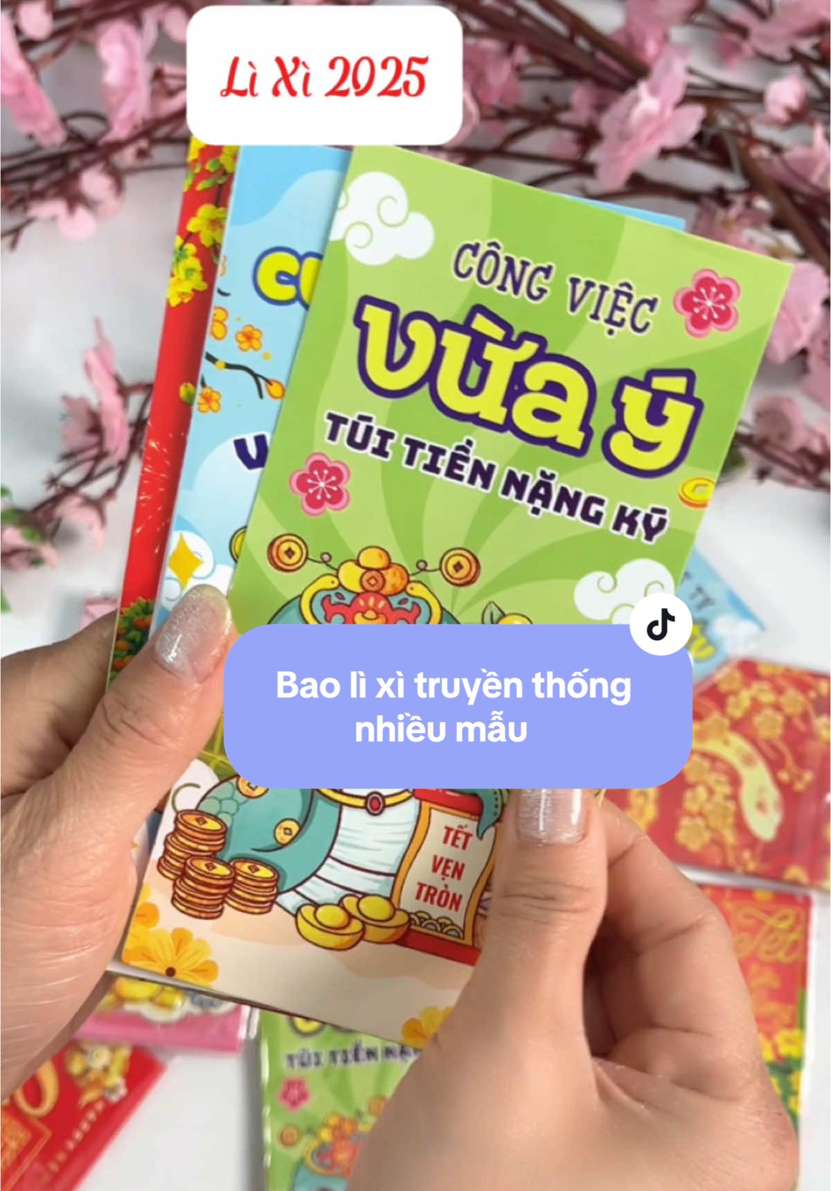 Bao lì xì truyền thống có nhiều mẫu cho mọi người lựa chọn #hangdodecortet #trending #LearnOnTikTok #lixi #lixitet2025 #tet #tetvietnam #baolixi 