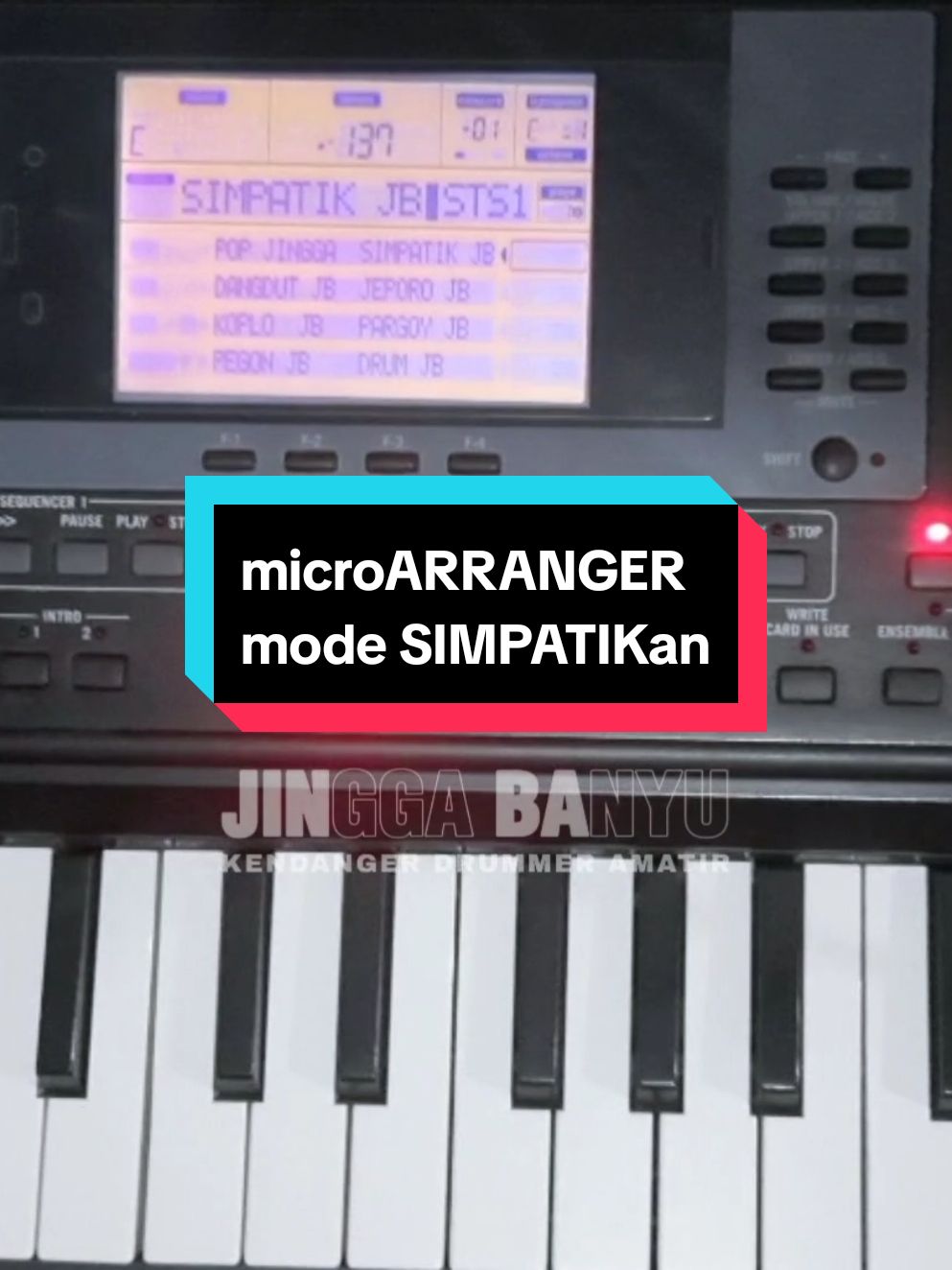 style manual SIMPATIK buat microARRANGER PA50 & PA80 #JinggaBanyu #simpatikmusic #microARRANGER #FYP #korg #Pa50 #nonsampling #fypシ゚ #style #sisasisacinta #viral 