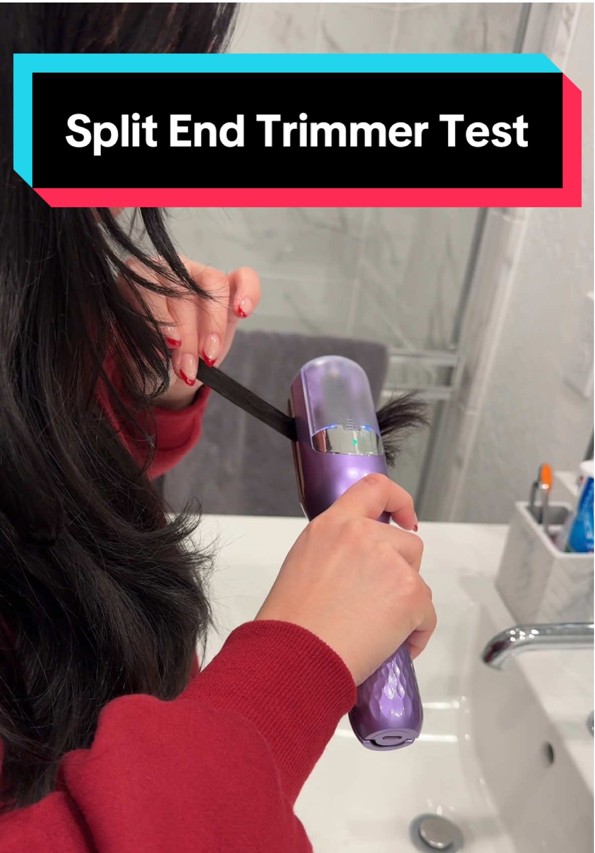 This made the hair so soft 😳 #healthyhair #dryhair #splitends #hairtreatment #splitendtrimmer #hairday #hairmaintenance #electrictrimmer #giftsforher #giftguide #christmasgifts #tiktokshopholidayhaul #hairtok #endofyearsale #newyearsale 