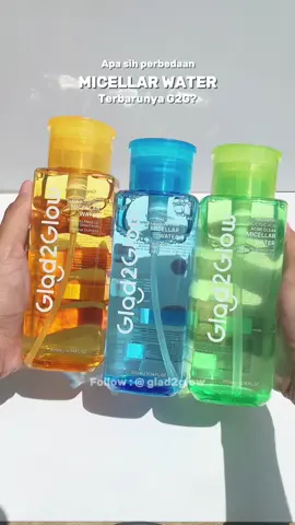 Perbedaan micellar water terbarunya glad2glow #g2g #glad2glow #micellarwater #gebyarbelanjadesember #cuantanpabatas #wibgajian #yearendsale 