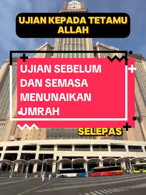 Apabila kita dilanda bermacam-macam ujian sebelum, semasa dan selepas umrah ingatlah untuk selalu berlapang dada dan berusaha untuk sentiasa memperbaiki diri. Allah tidak menguji hamba-Nya diluar kemampuannya.  Penting untuk kita melakukan persiapan dari segi mental dan fizikal sebelum menunaikan umrah agar perjalanan umrah kita berjalan lancar. Semoga sahabat semua dipanggil menjadi Tetamu Allah dalam masa terdekat ini. aamiin Ya Rabb. Jom follow, like dan share untuk lebih banyak video menarik berkenaan Umrah, Mekah dan Madinah. 𝙄𝙣𝙜𝙖𝙩 𝘼𝙞𝙧 𝙕𝙖𝙢-𝙕𝙖𝙢, 𝙄𝙣𝙜𝙖𝙩 𝙉𝙪𝙧 𝙈𝙪𝙡𝙩𝙖𝙯𝙖𝙢 💙🕋 #nurmultazamtarvel #umrahsabah #umrah #madinah #makkah #umrah2024 #kotakinabalu #sabah #fypシ゚ #masjidilharam #masjidnabawi #pakejumrahdarisabah #umrahorangsabah #umrahhujungtahun #umrahawaltahun #jomumrah #umrah2025 #umrahramadhan #umrahsyawal #umrahmusimsejuk