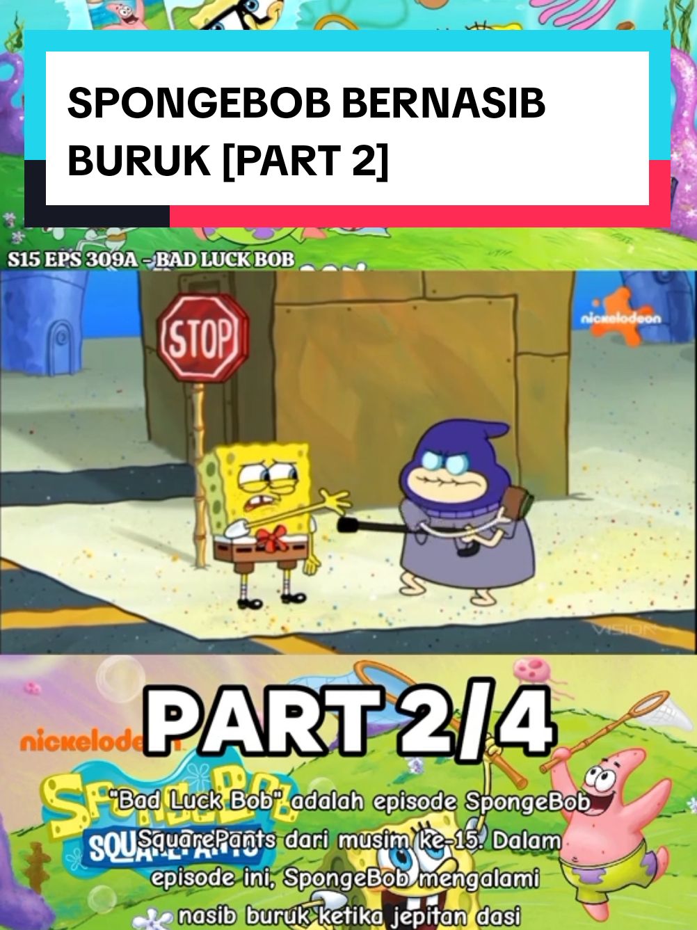 Episode Terbaru Spongebob | Season 15 - Spongebob Bernasib Buruk | Part 2 #spongebobbahasaindonesia #kartunlucu #kartunanak #kartun2024 #fypシ  #cartoon #spongebobmovie #spongebob #lewatberanda #spongebobindonesia #spongebob2024 