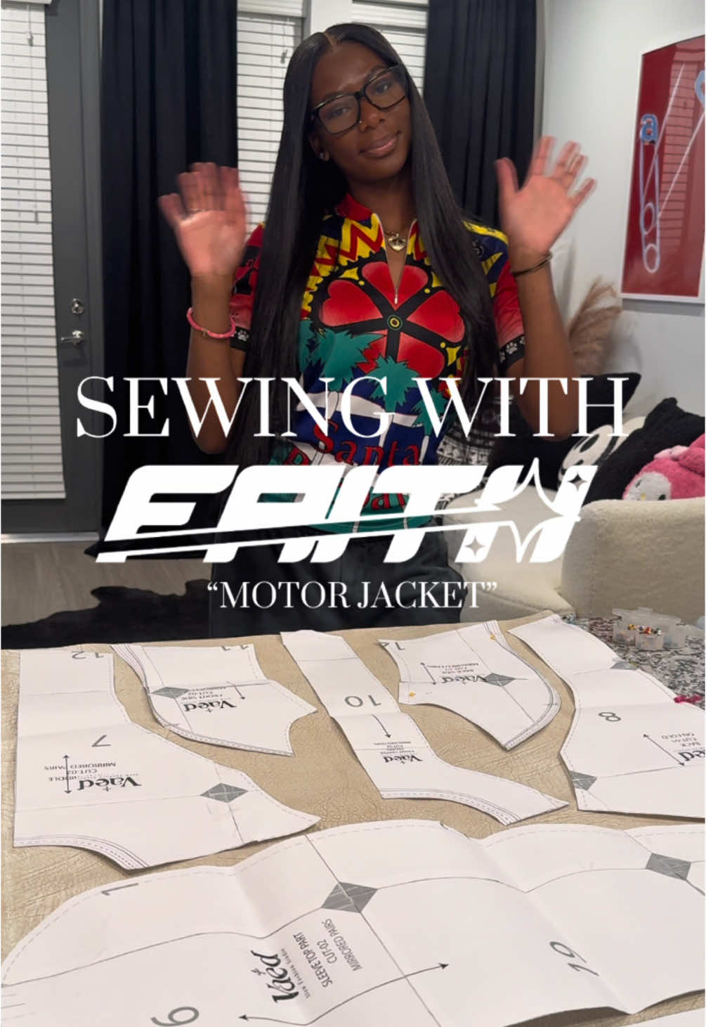 I made this really cute motor jacket, and can’t wait to style it! #motorjacket #motojacket #ootdinspo #bikerjacket #DIY #fashion #fashiontiktok #sewing #blackownedbusiness #fy #cutsewdesigner #sewingtutorial #selftaught #womensfashion #menfashion #baggyshorts #jorts #fashionblog #clothingbrand 