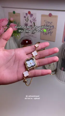 Love my new four-leaf clover watch! 🍀 #fourleafclover #wristwatch #braceletwatch #fashionjewelry #watchforwomen #fashion #luckygirlsyndrome #accessories #adjustablewatch #fyp #foryou 