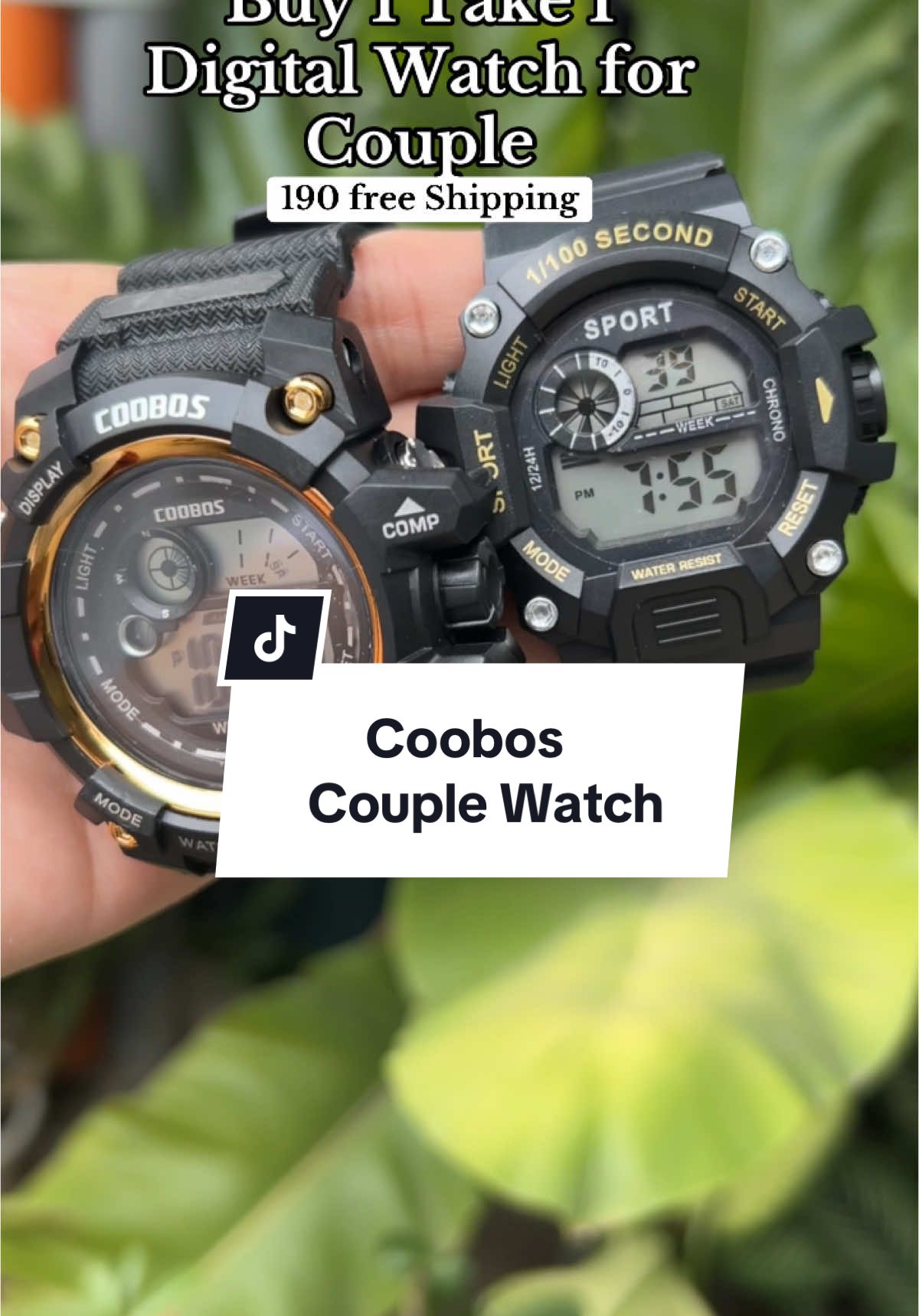 Coobos Couple watch #couplewatch watch for couple #watchforcouple #cooboswatches #buy1take1watches #digitalwatch #sportwatch 