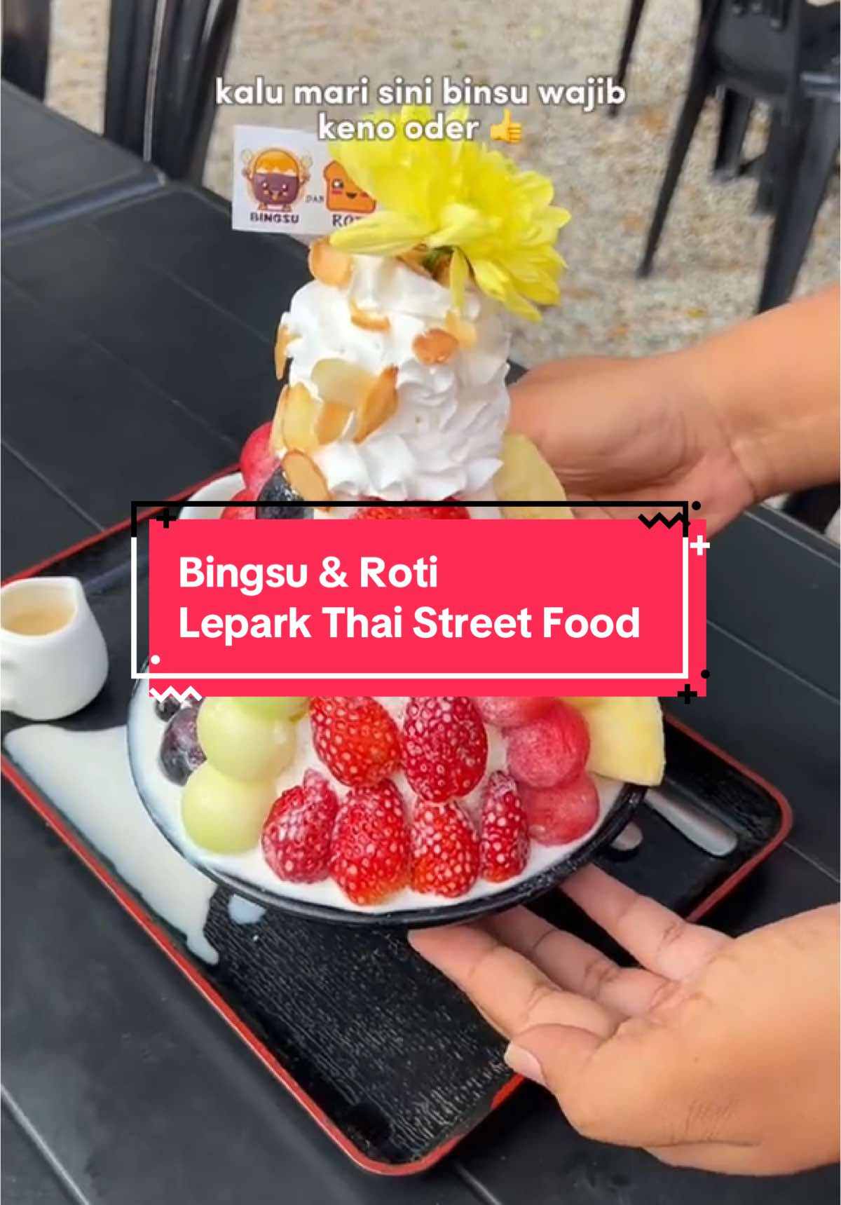 Antaro bingsu hok tersedak di kalate. nok tahu setaro mano mari try la deh 👍 📍Roti & Bingsu, Lepak Thai Street Food Di Jalan Sri Cemerlang, Kota Bharu #ohkelantanfoodie #MYFoodie #lepakthaistreetfood #bingsuviral #mediakelantan #kotabharu #kelantan 