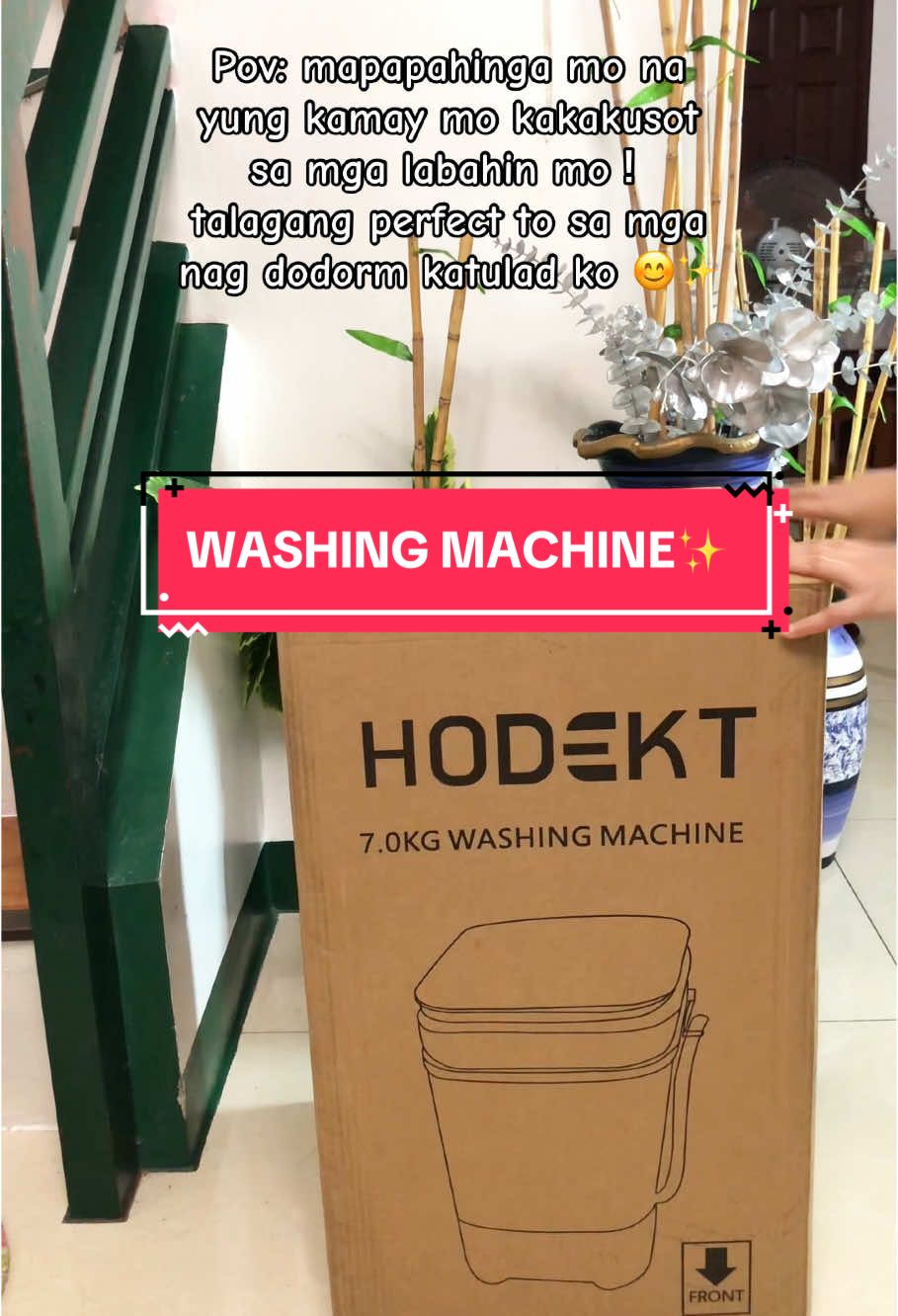 Pag meron ka neto talagang mapapadali ang labahin mo perfect sa mga nag dodorm tulad ko🥹✨ ##hodekwashingmachinewithdryer##washingmachine##hodekt##washingmachine7kg##affordable##highquality##reco##fypシ##foryoupagе##tiktok##viral