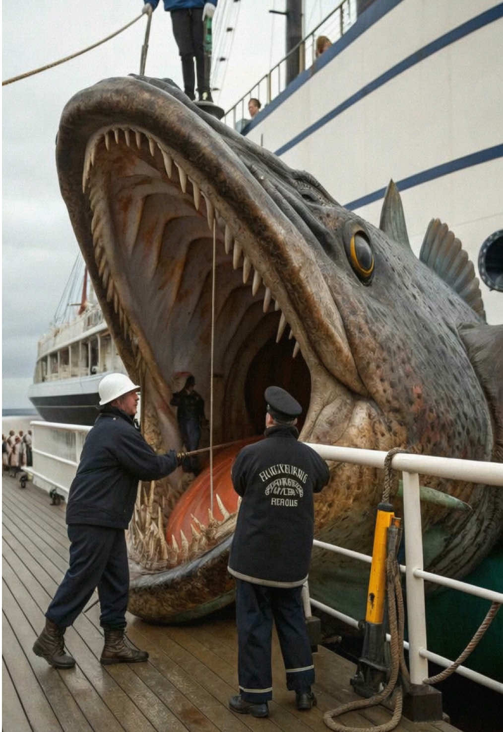 Omg😱 #GiantSeaCreatures #monster #ocean #seamonster #OceanMysteries #fiahing 