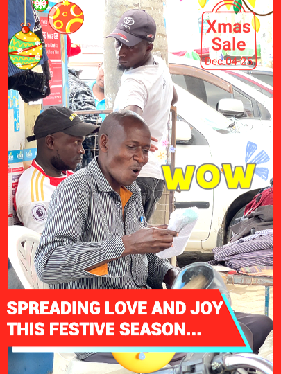 We went out to the streets and shared love with the community. We appreciate you for shopping with us. Download the kilimall app on google playstore or appstore and gift yourself and your loved ones. Spread the love today... #kilimall #kilimallxmassale #fyp #gift