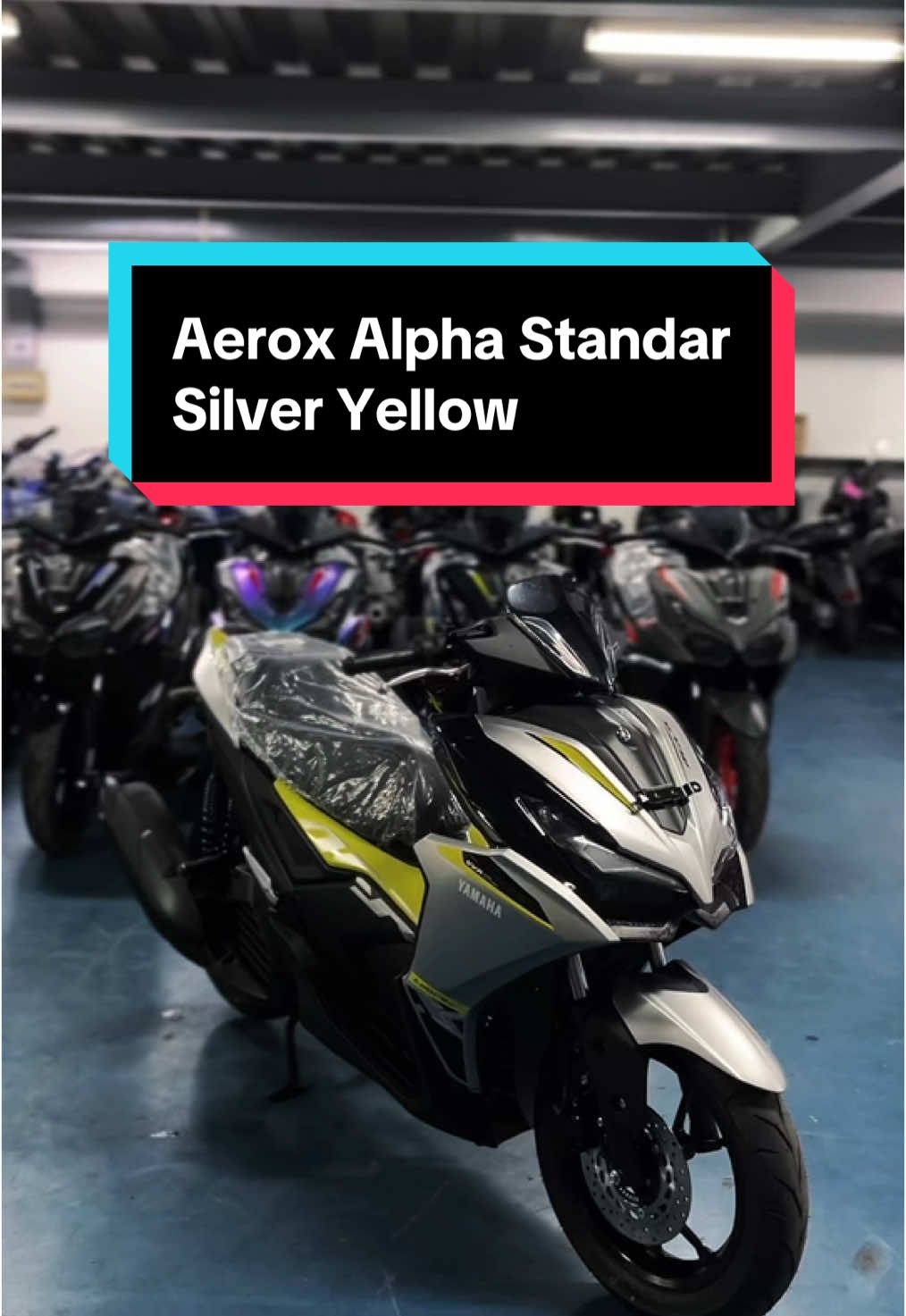 Aerox Alpha Standar Silver Yellow  #aerox #aerox155 #aeroxmodifikasi #aeroxdownsize 