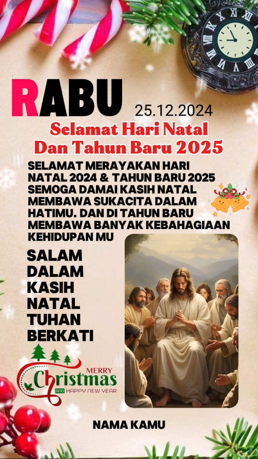 selamat natal 2024 #CapCut #natal #ucapannatal #christmas #natal2024 #merrychristmas #statusharian 