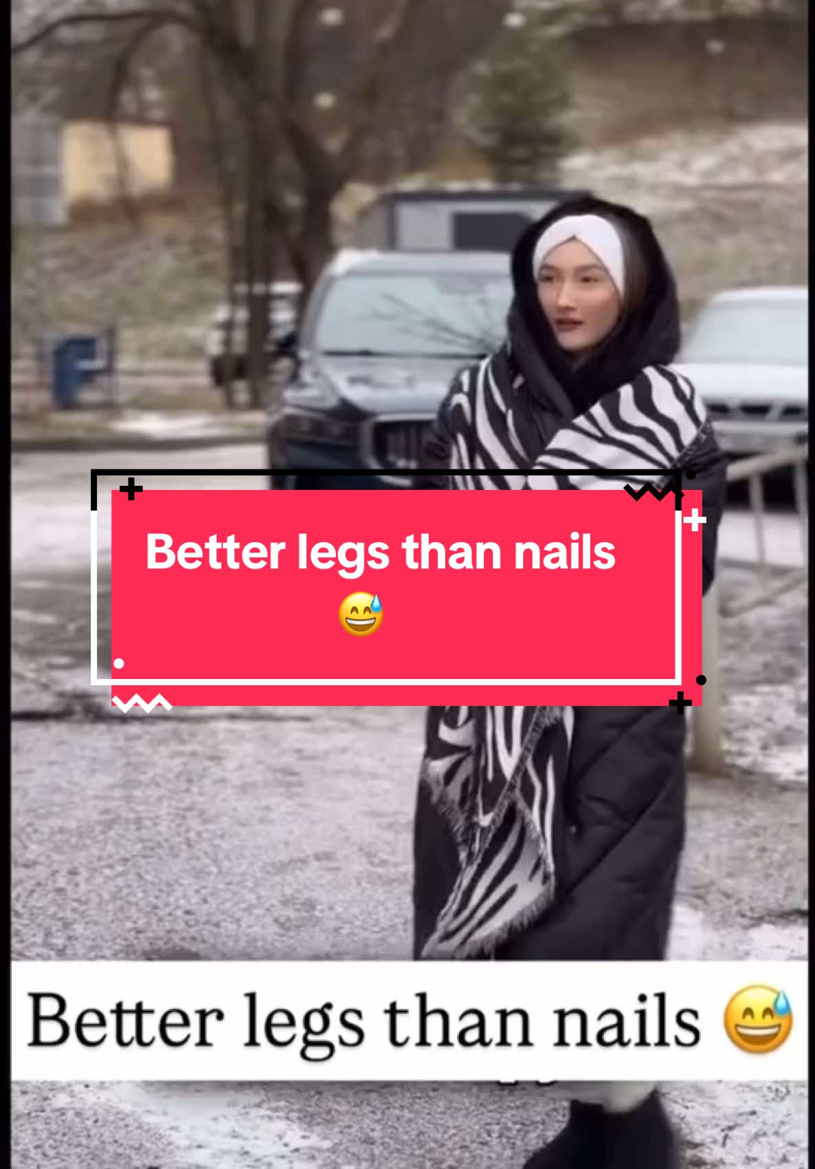 Skiing season is coming, take care of your nails 😅  I mean hands and feet too 😂 ♥️ #f #nails #funnytiktok 