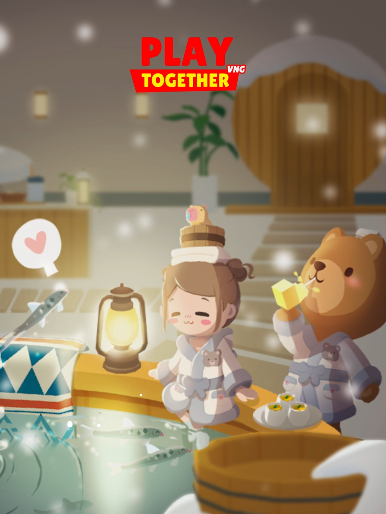 Tắm suối nước nóng cùng VVIP Suối nước nóng động vật ấm áp - VVIP mới Play Together  #PLAYTOGETHERVNG #GamingOnTikTok #WhatToPlay