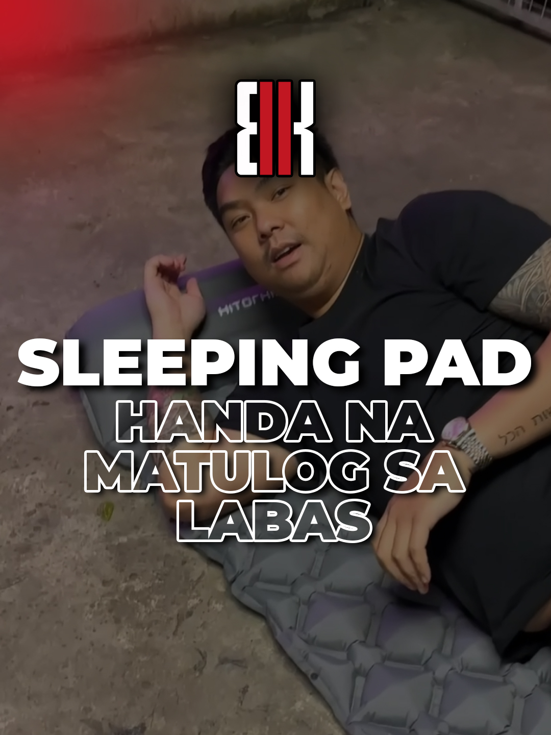 may sleeping pad na ako para handa na matulog sa garahe