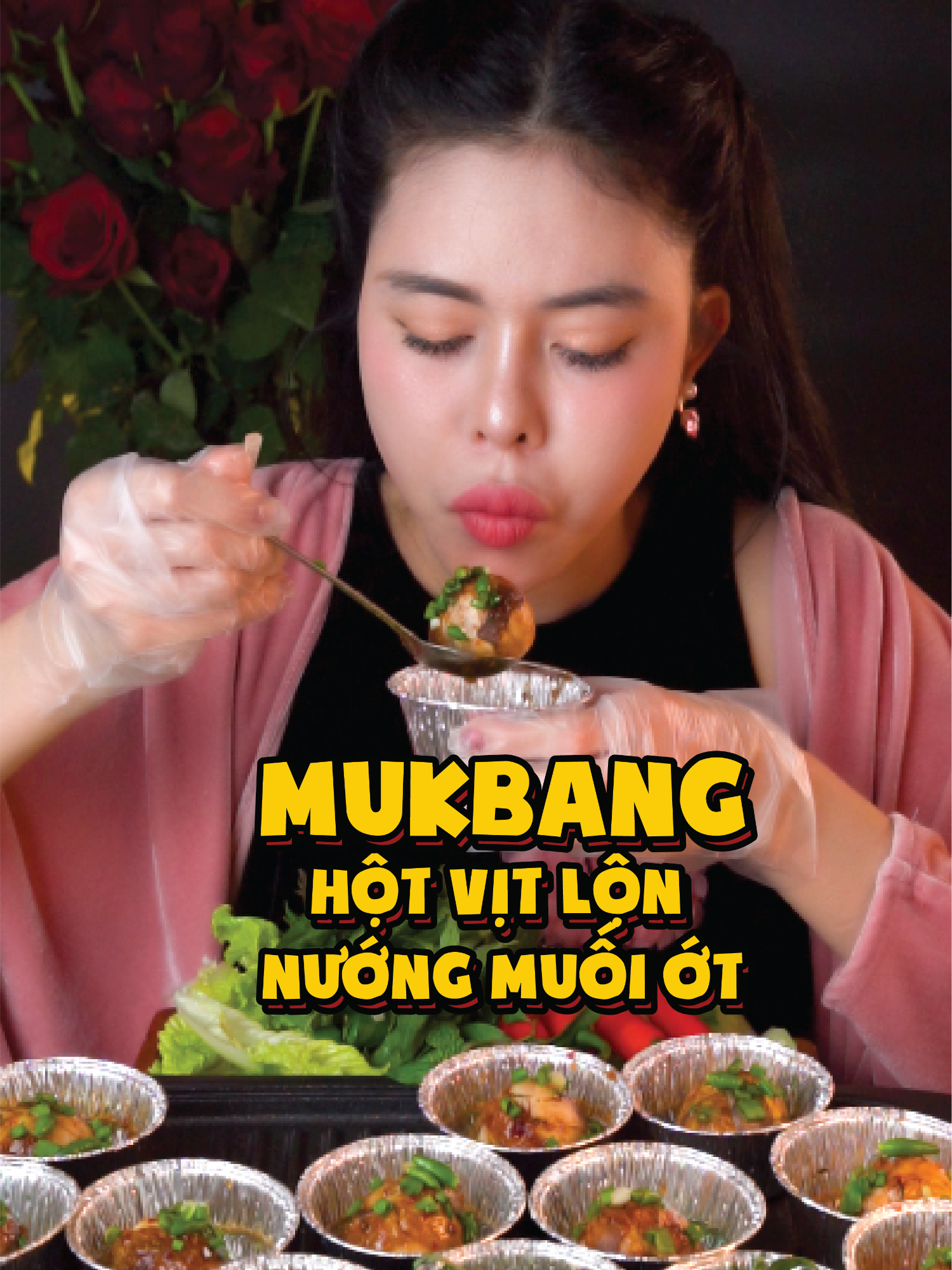 Mukbang Trứng vịt lộn nướng muối ớt siêu cay #mukbang #vivithichan #ancungtiktok