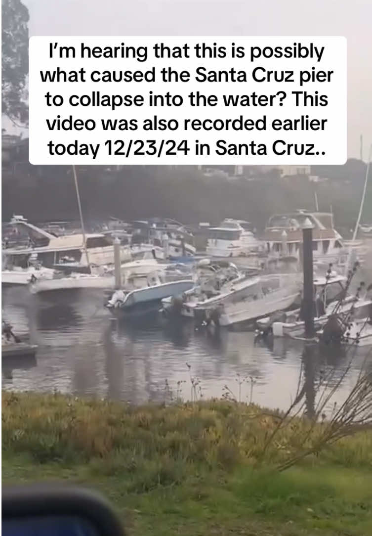 Footage of this wave tearing through a Harbour damaging dozens of docked boats came out the same day 12/23/24 as the Santa Cruz pier collapsing. Does one have anything to do with the other?… go check this link:  @KTVU 2  which is a video posted by a boat owner whole he was in the harbor proving it was from yesterday 12/23/24. There are many lther videos stating the same. Not from 2011. #chaos #santacruz #insurance #crazy                  credit: skilletracing on IG.       Check out a 7 minute morning ritual that will attract wealth rapidly. Go to                             bit.ly/billionaire42069 (easy to remember)