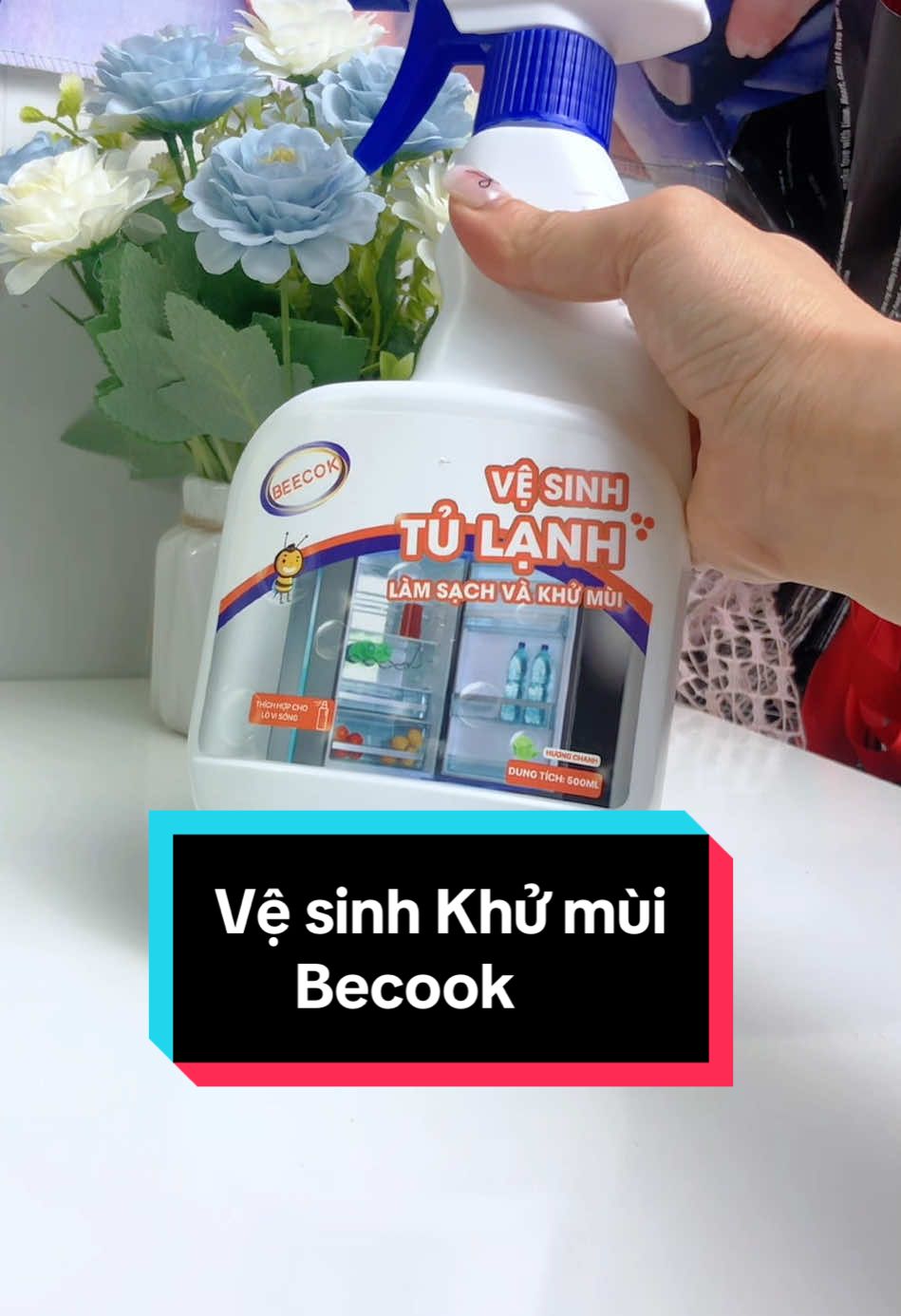 Khử mùi vệ sinh Becook vô cùng tiện lợi#Becook #vesinhtulanhbecook #giadungtienich #donnha 