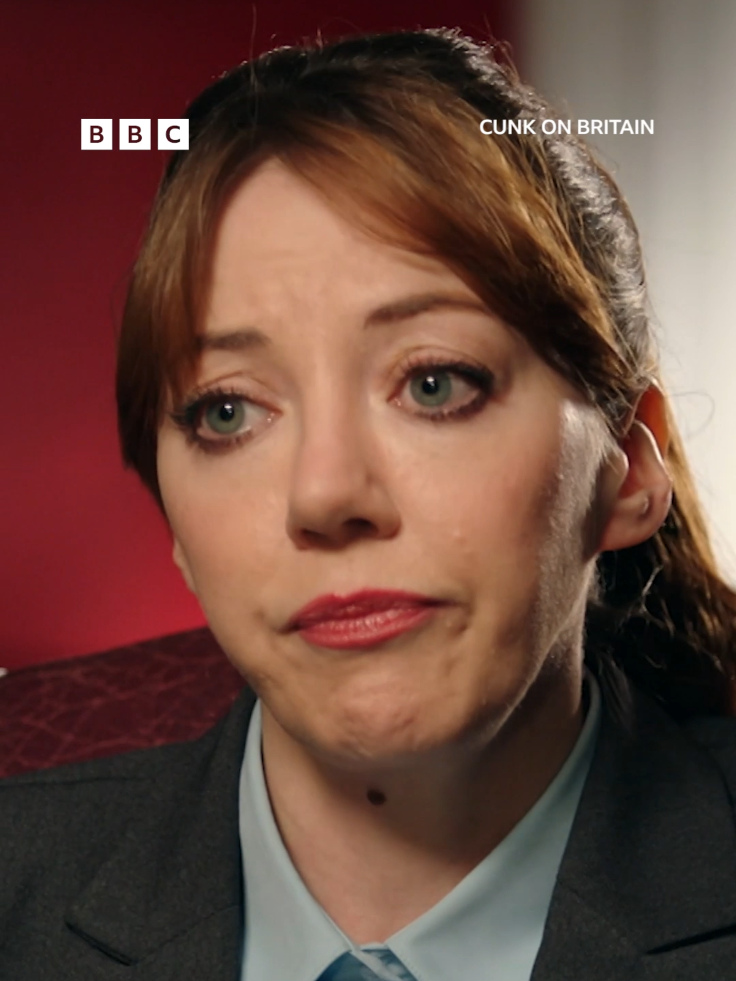 Easy mistake to make 🤷 #CunkOnBritain  Head to #iPlayer now for more #Cunk content, and watch new #PhilomenaCunk in #CunkOnLife from 30 Dec Landmark documentary-maker Philomena Cunk traces the history of Britain and the world, from the Big Bang to Brexit. Comedy from Charlie Brooker, starring Diane Morgan.