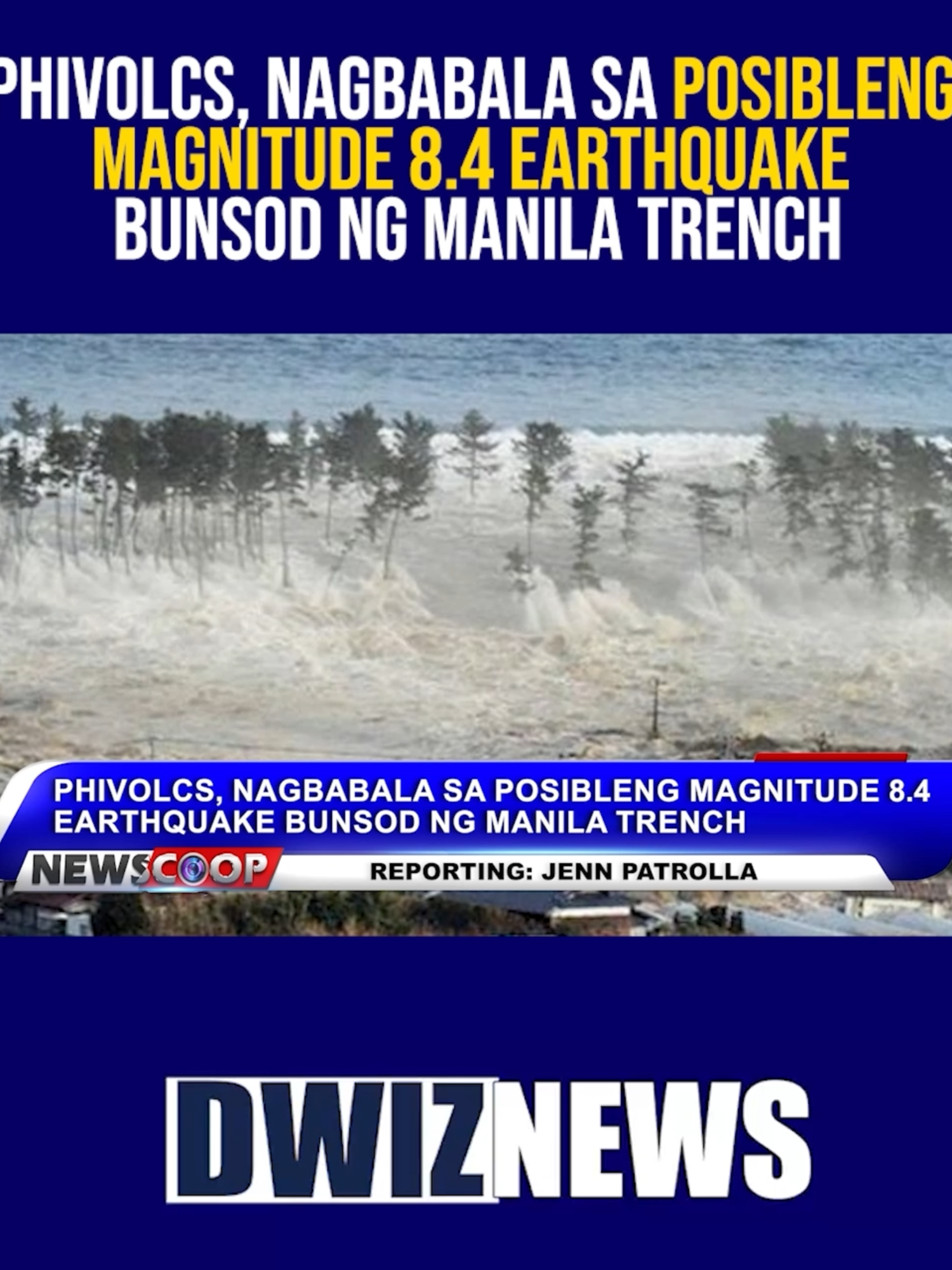 PHIVOLCS, nagbabala sa posibleng magnitude 8.4 earthquake bunsod ng Manila Trench | #NEWSCOOP  YouTube: www.youtube.com/@DWIZ882Live #dwiz #dwiznews #aliw23