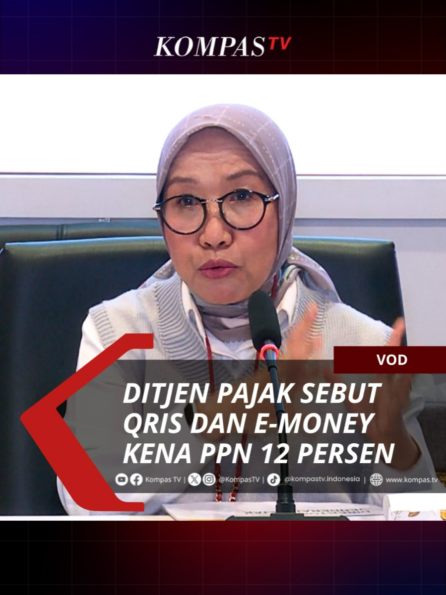 Direktur P2Humas Ditjen Pajak menegaskan QRIS, E-Money dan E-Wallet dikenakan PPN 12 persen hal ini disampaikan saat konferensi pers di Jakarta, Senin (23/12) . Yuk temukan juga berbagai informasi lainnya di www.kompas.tv #VODKompasTV