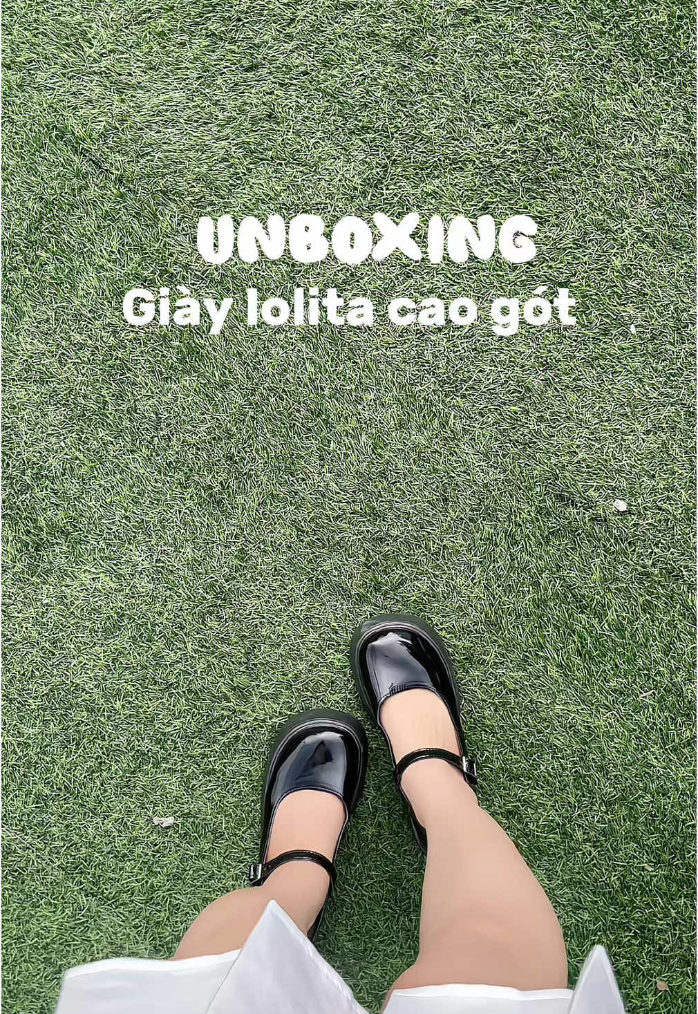 Giày xinh mang tôn dáng lắm luôn á 💗💗 #unboxing #giaycaogot #giaylolita #outfit #trending #fyp 