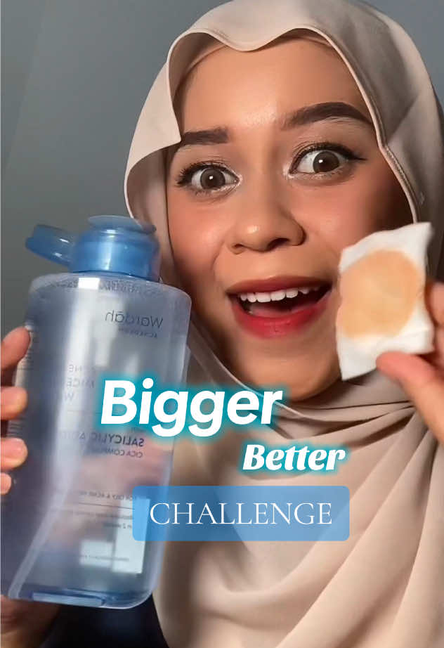 Guys! siapa yang terngiang-ngiang sama sound bigger better wardah miceller waterr angkat tangan?AKUUU DONG PASTINYA😭👆🏻Ayo join challenge nya #BiggerBetter sekarang!🩵@Wardah Beauty Official @Paragon Creator Hub Official 💙#biggerbetter #WardahBiggerBetterChallenge #micellerwater #micellerwaterwardah #acne #Acne #wardahmicellarwater #fyppppppppppppppppppppppp #fypage #xbyzca #paragoncreatorhub 