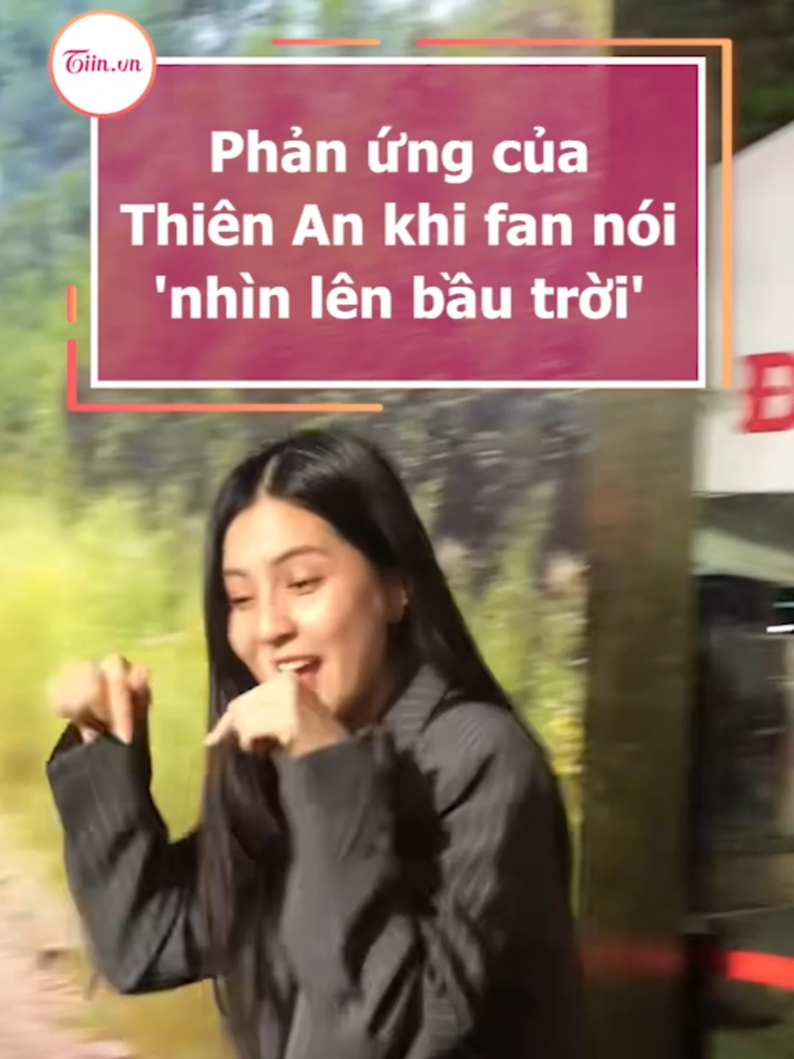 Phản ứng của Thiên An khi fan nói 'nhìn lên bầu trời' #tiinnews #thienan #jack #j97