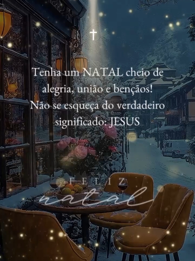 Desejo a você e sua família um Feliz Natal  cheio de bênçãos 🙌 . . . . . . . . #natal #CapCut #foryou #deus #fé #bomdiaaaaa #deusnocomando  #reflexaododia #Motivacional #CapCutMotivacional 