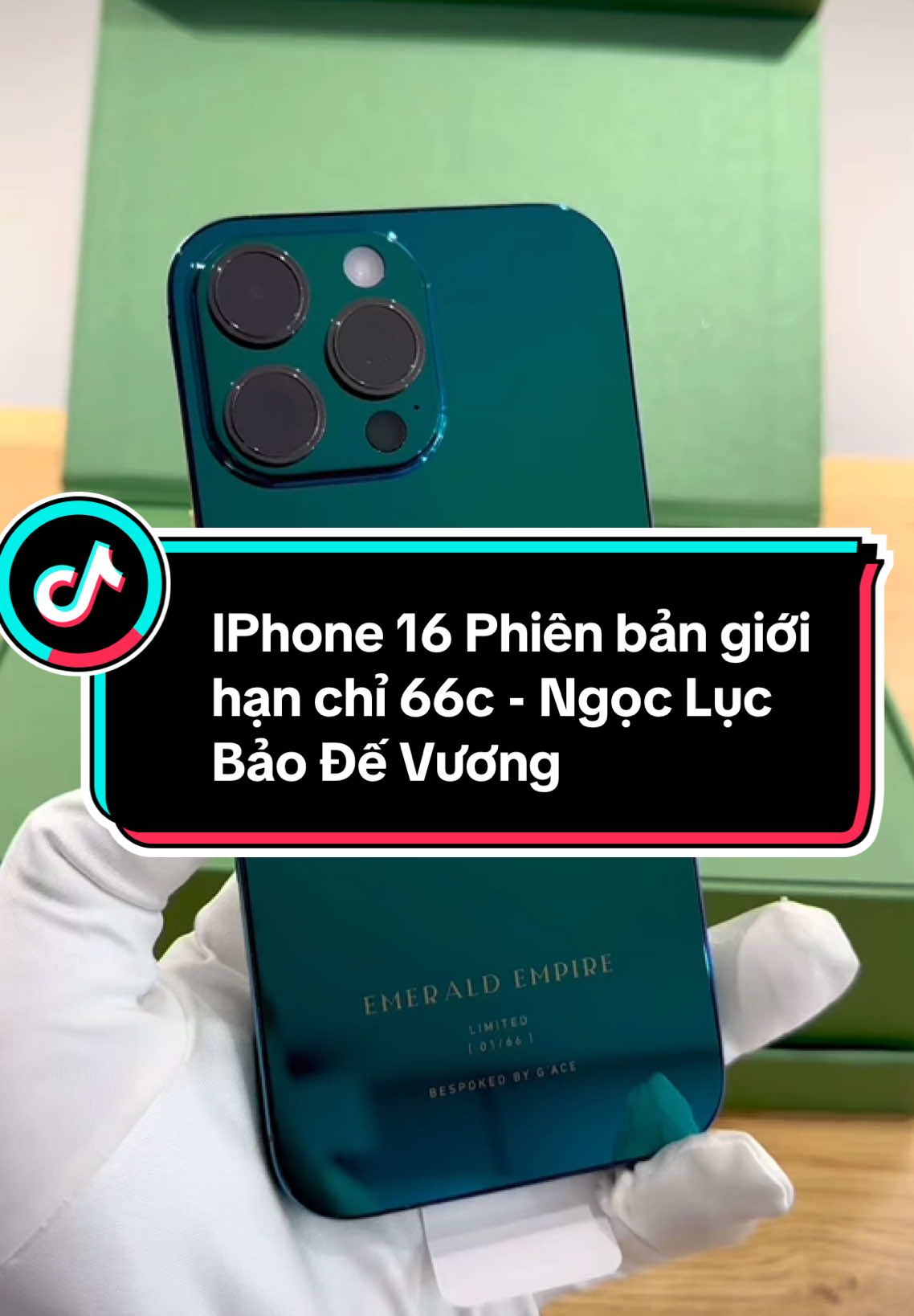 Lục Bảo Đế Vương chỉ sản xuất giới hạn 66c trên toàn thế giới #iphone16 #iphone16pro #iphone16promax #apple #khangluxury #gace #ip16mavang  #iphone16mavang #iphonemavang #ipngoclucbao #ip16ngoclucbao #ngoclucbao #ip16promaxngoclucbao 