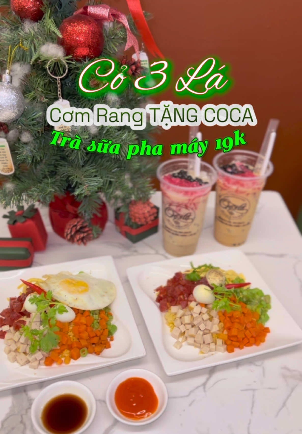 Ăn cơm rang tặng Coca miễn phí và tiệc trà sữa pha máy 19k duy nhất tại nhà Cỏ 3 Lá Bạc Liêu #ancungtiktok #co3la #comchienduongchau #trasuaphamay #micay#traslieu #baclieudidau 