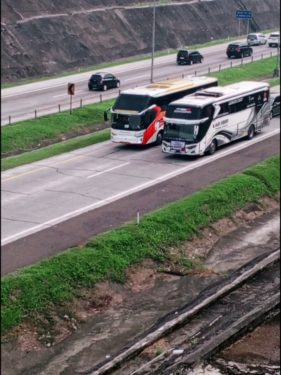 pesona Tol Cipali km182 #cipali #bus 